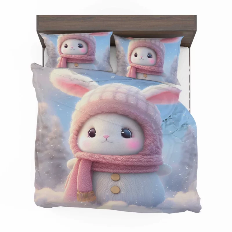 Funny Bunny Illustration Bedding Set 2