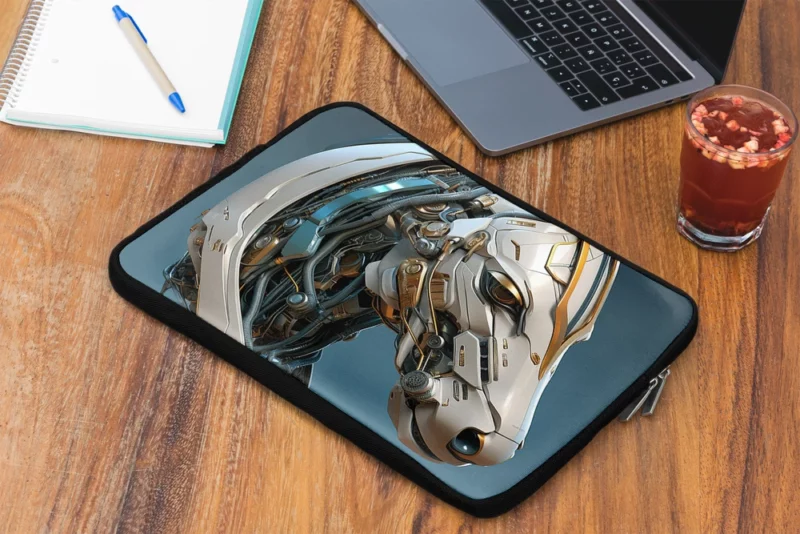 Futuristic Horse Head Laptop Sleeve 2