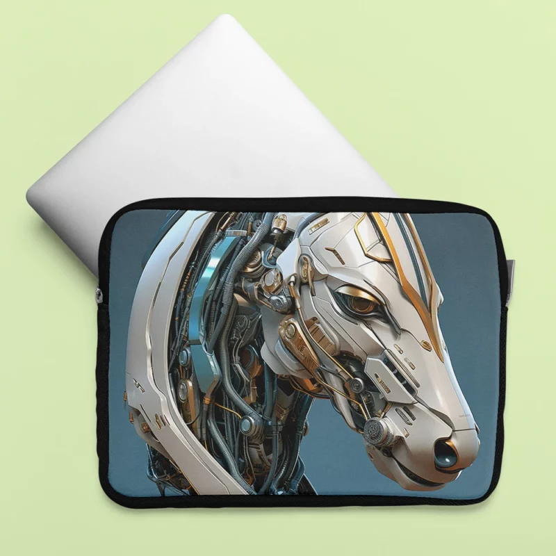 Futuristic Horse Head Laptop Sleeve