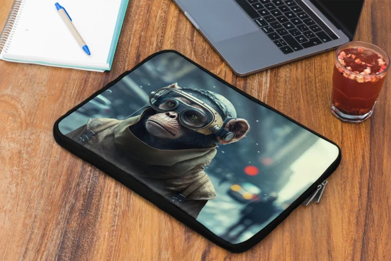 Futuristic Monkey in VR Laptop Sleeve 2