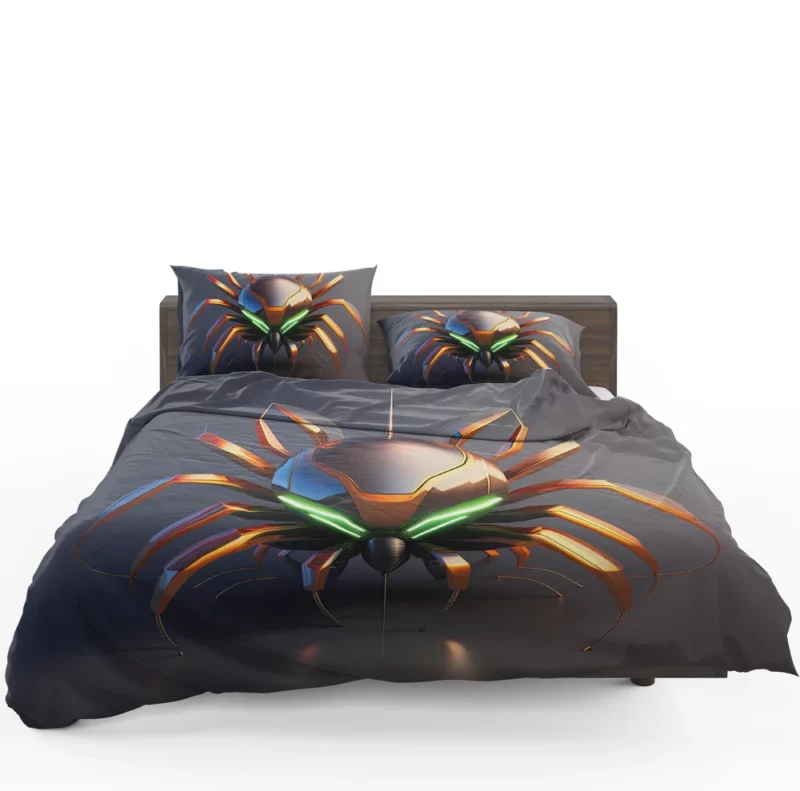 Futuristic Spider Artwork Bedding Set 1