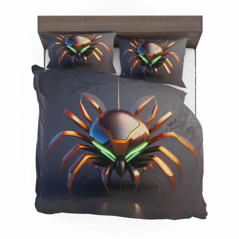 Futuristic Spider Artwork Bedding Set 2