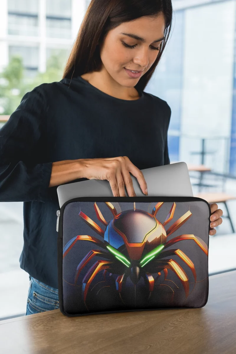 Futuristic Spider Artwork Laptop Sleeve 1