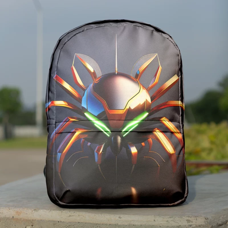 Futuristic Spider Artwork Minimalist Backpack