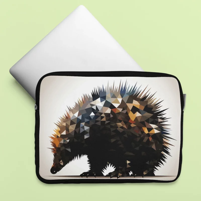 Geometric Porcupine Triangular Artistry Laptop Sleeve