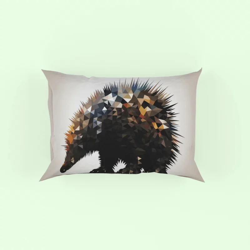 Geometric Porcupine Triangular Artistry Pillow Case