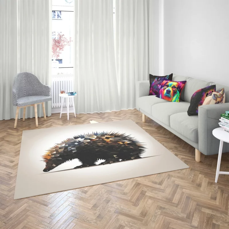 Geometric Porcupine Triangular Artistry Rug 2