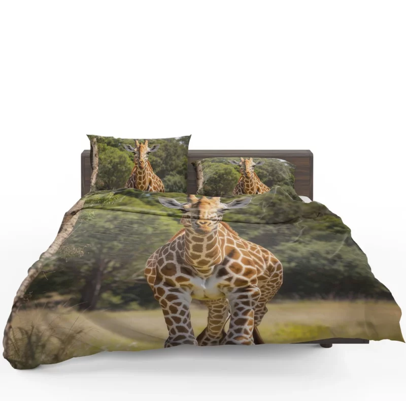 Giraffe Close-Up in Nature Bedding Set 1