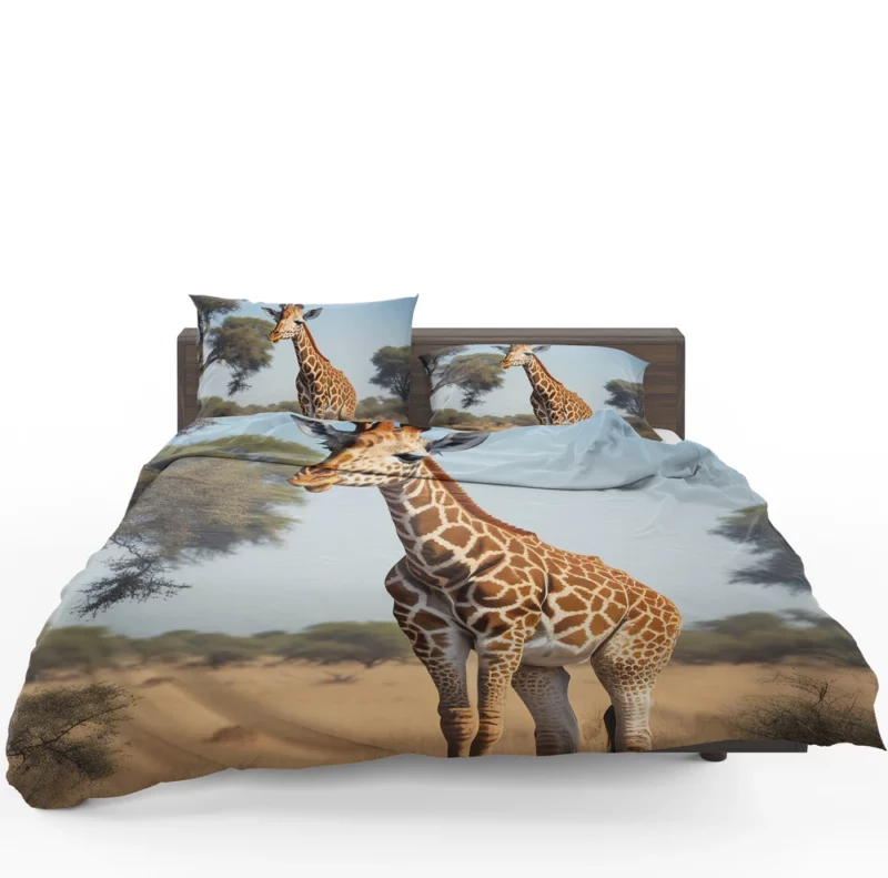 Giraffe Looking at the Camera Bedding Set 1