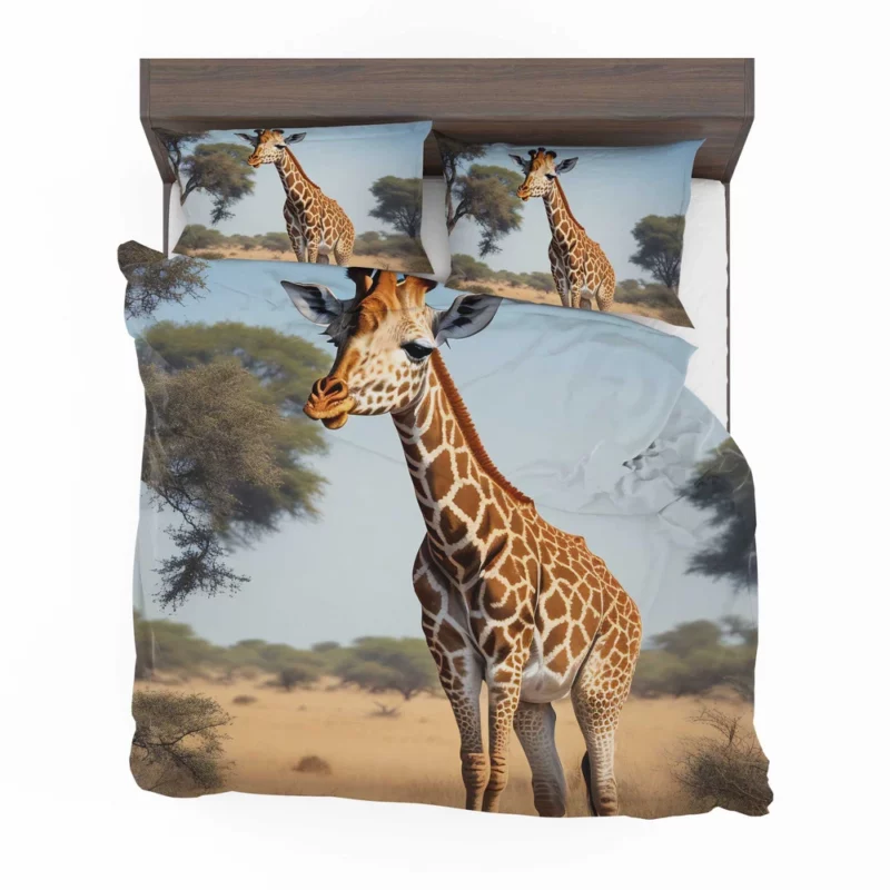 Giraffe Looking at the Camera Bedding Set 2