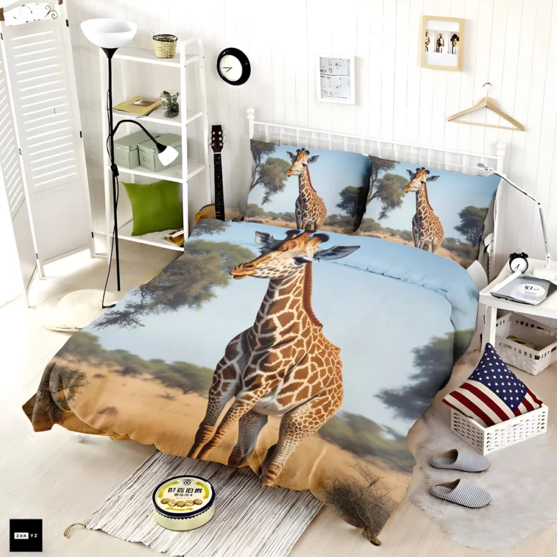 Giraffe Looking at the Camera Bedding Set