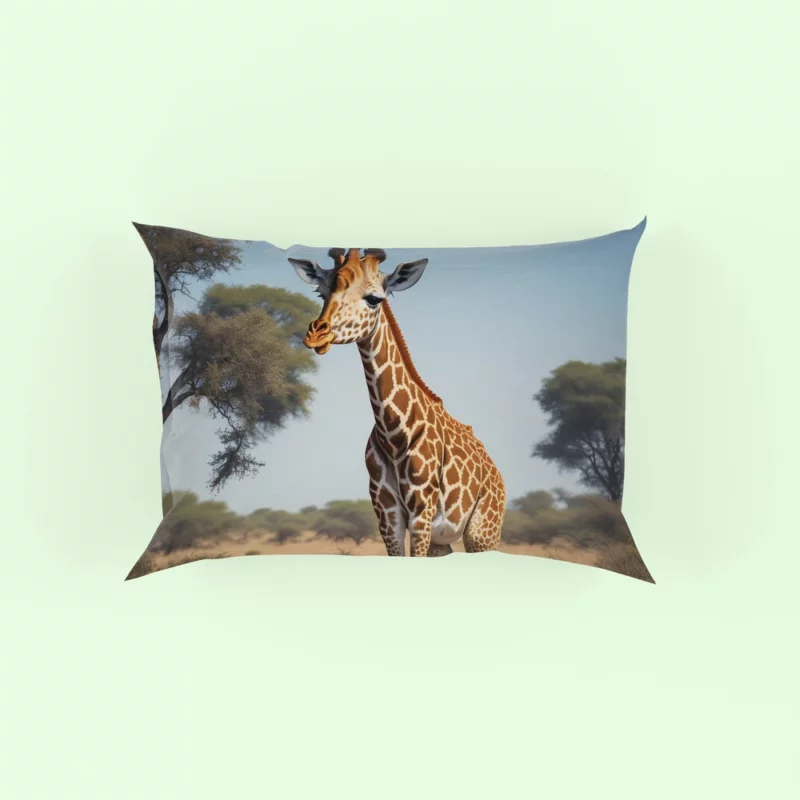 Giraffe Looking at the Camera Pillow Case