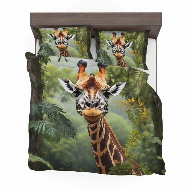 Giraffe Peering Through Trees Bedding Set 2