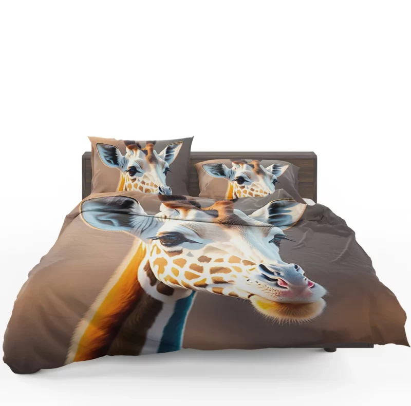 Giraffe Wearing a Scarf Bedding Set 1