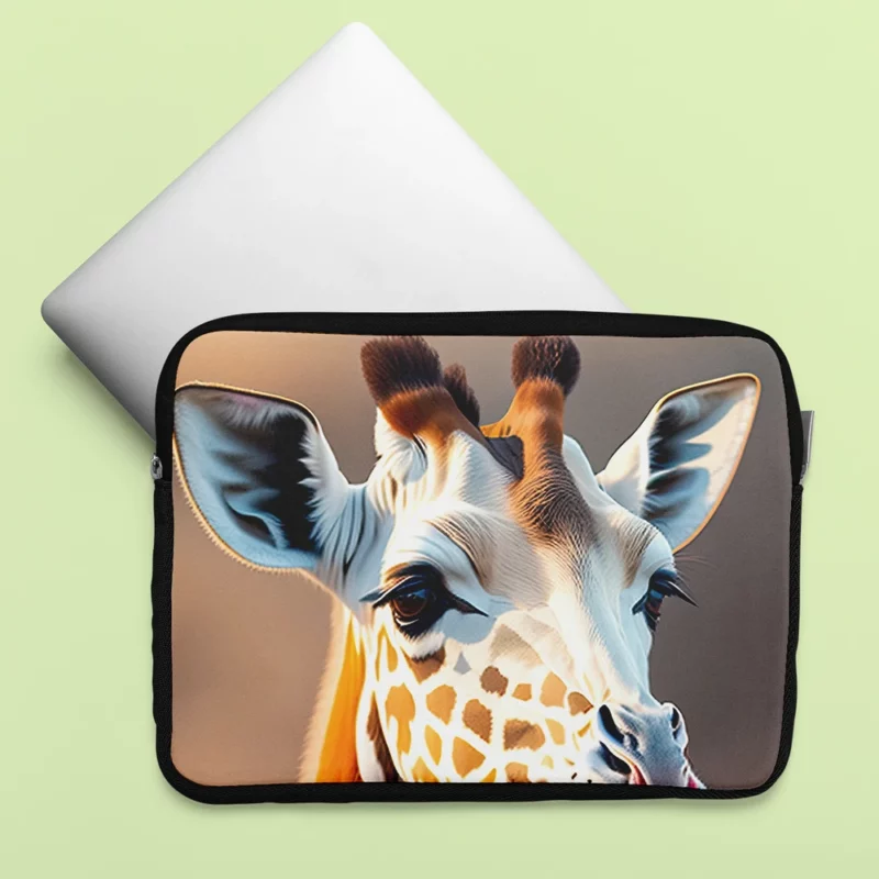 Giraffe Wearing a Scarf Laptop Sleeve