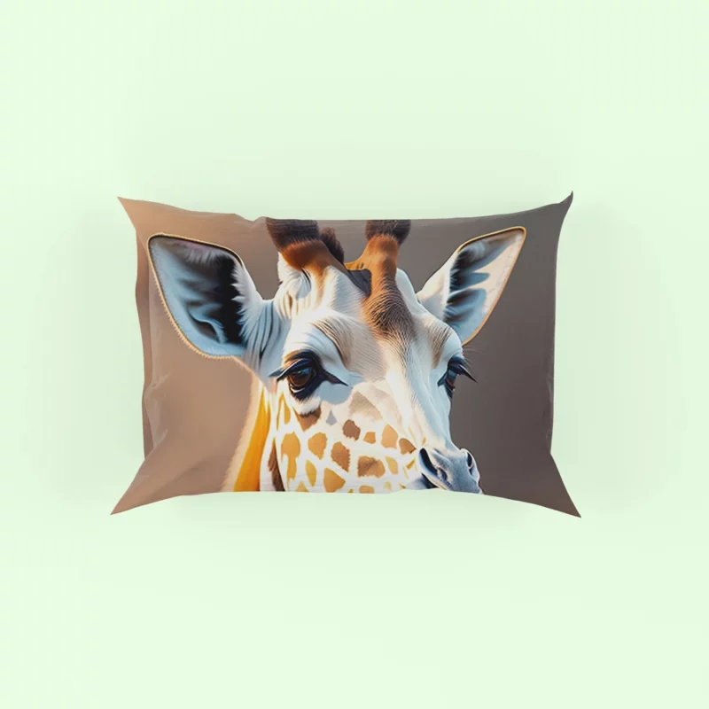 Giraffe Wearing a Scarf Pillow Case