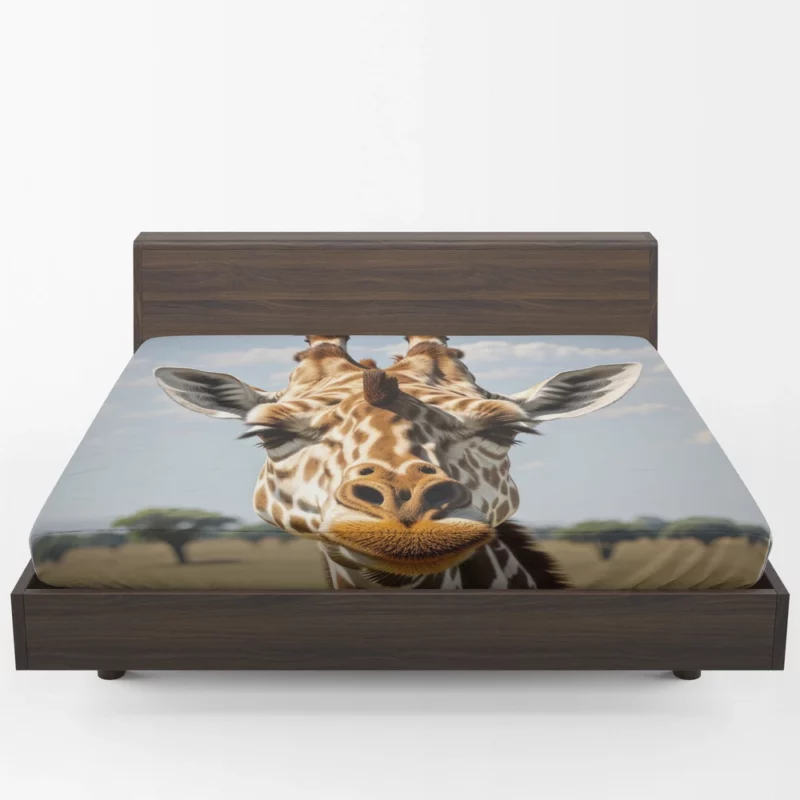 Giraffe in the Jungle Fitted Sheet 1