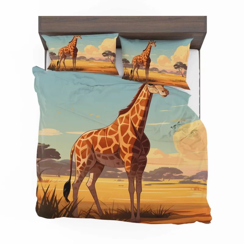 Giraffe in the Savannah Bedding Set 2