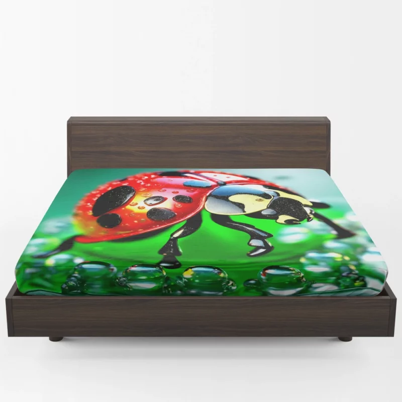 Glittering Glass Ladybug Fitted Sheet 1