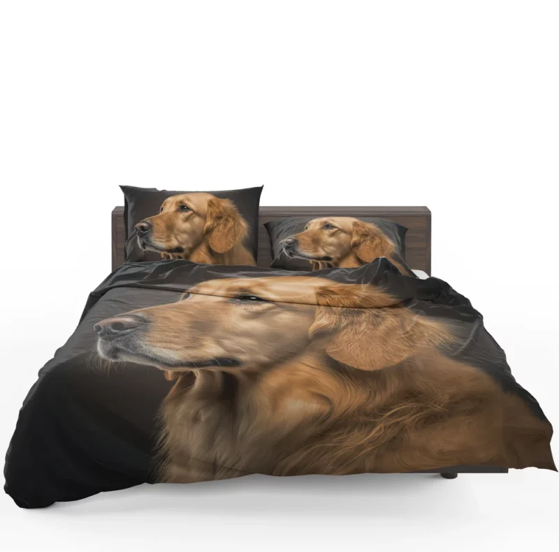 Golden Retriever Portrait Bedding Set 1