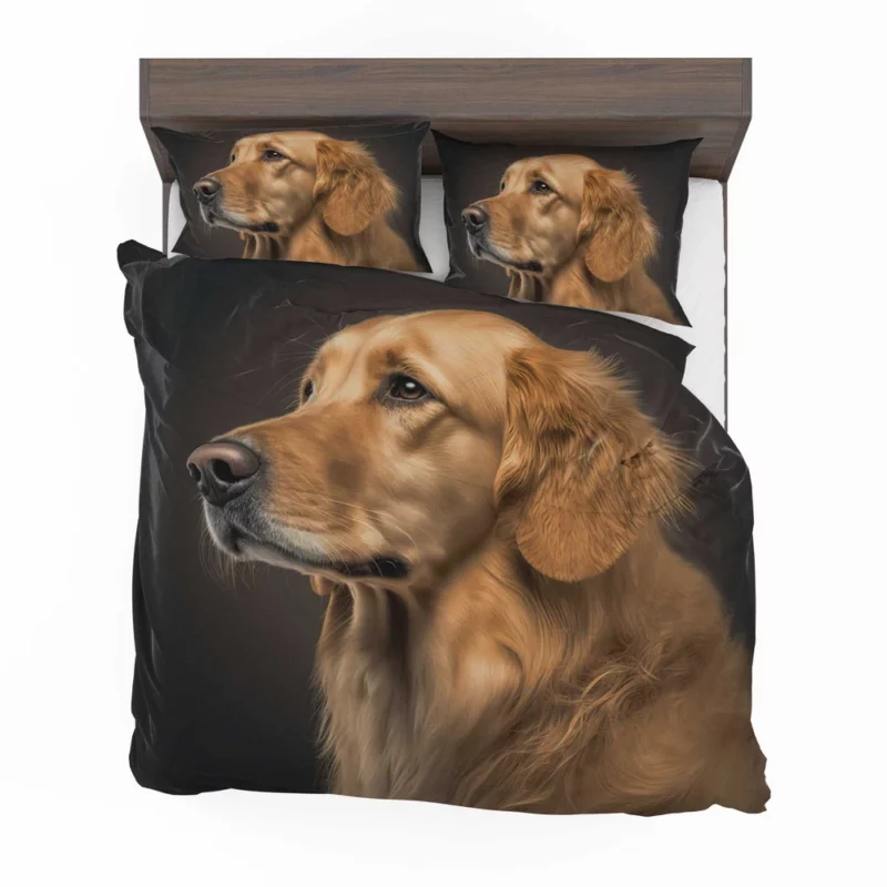 Golden Retriever Portrait Bedding Set 2