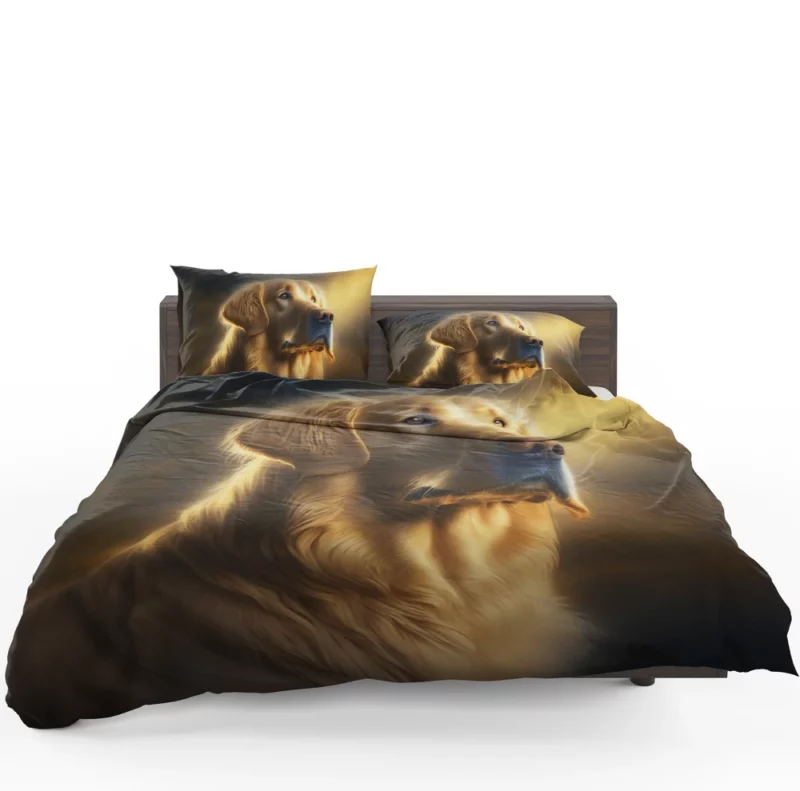 Golden Retriever in Sunlight Bedding Set 1