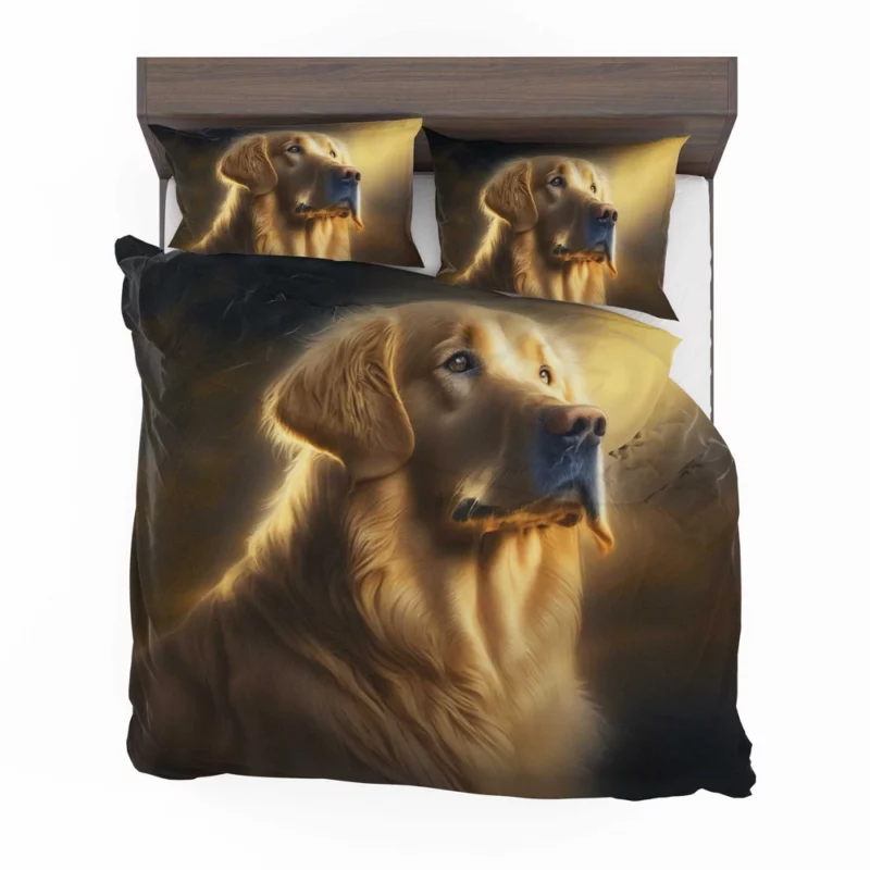 Golden Retriever in Sunlight Bedding Set 2