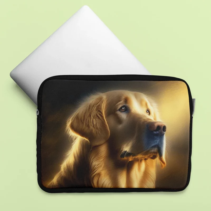 Golden Retriever in Sunlight Laptop Sleeve