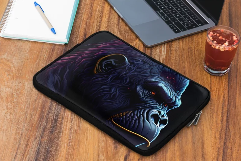 Gorilla Head Portrait Laptop Sleeve 2