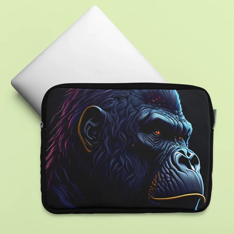 Gorilla Head Portrait Laptop Sleeve