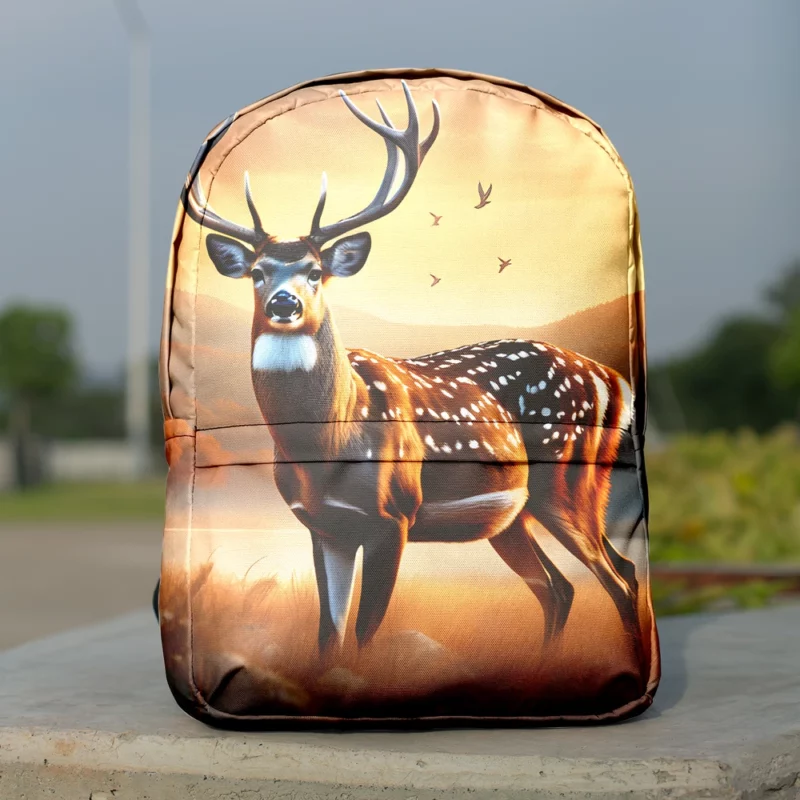 Graceful Forest Dweller A Deer at Home Minimalist Backpack