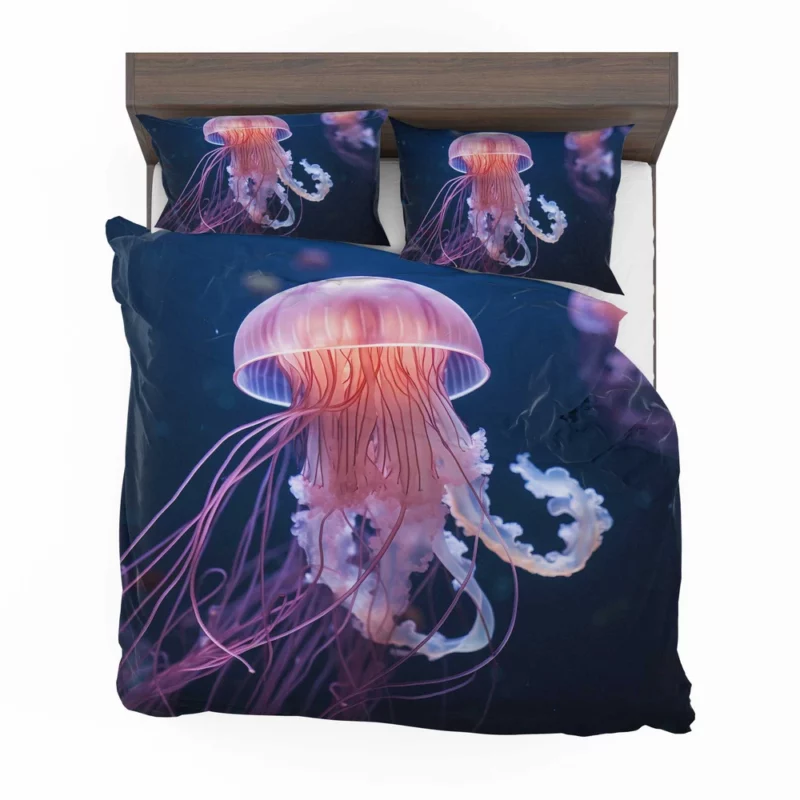 Graceful Ocean Wanderer Jellyfish Bedding Set 2