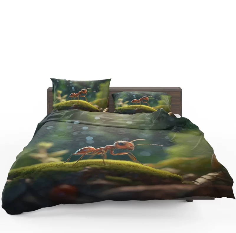 Green Bug on Grass Blade Bedding Set 1