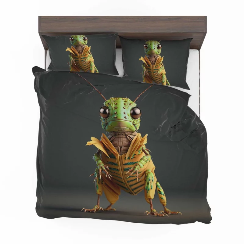 Green and Yellow Grasshopper Bedding Set 2