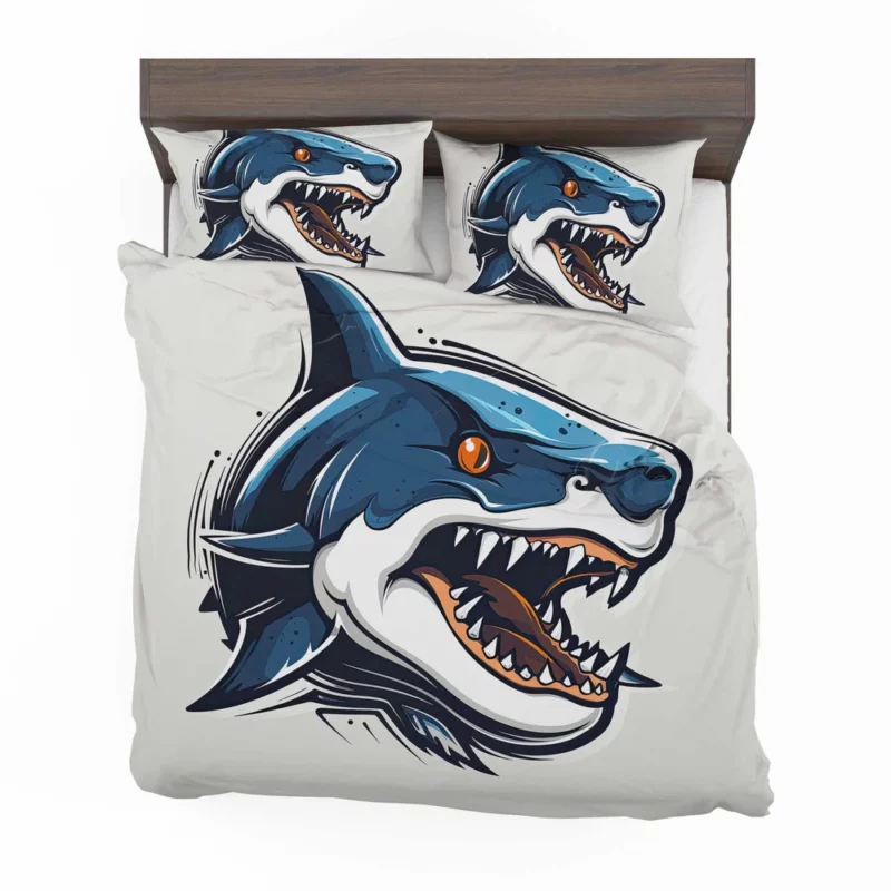 Halloween Shark Poster Bedding Set 2