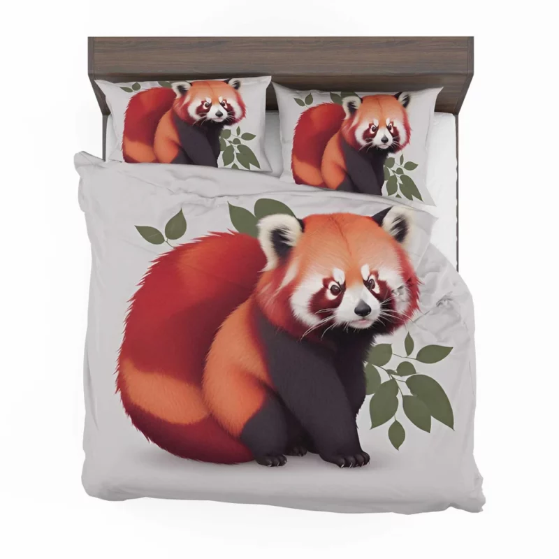 Happy Panda with a Joyful Demeanor Bedding Set 2