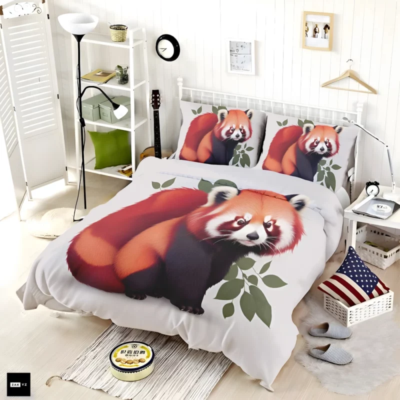 Happy Panda with a Joyful Demeanor Bedding Set