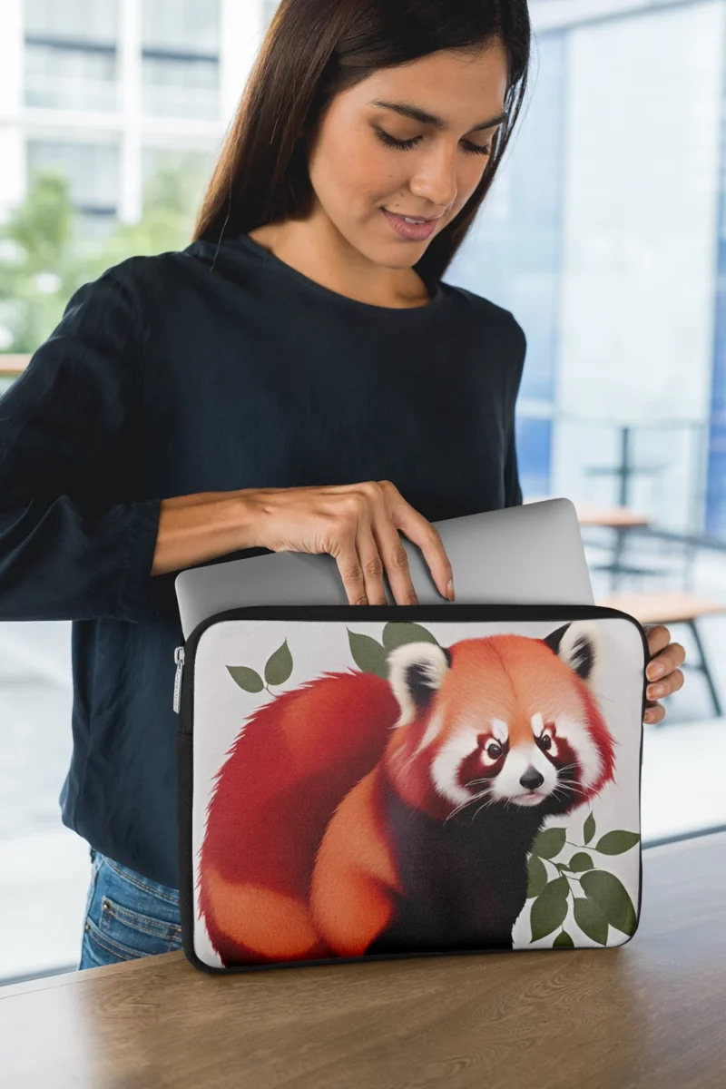 Happy Panda with a Joyful Demeanor Laptop Sleeve 1