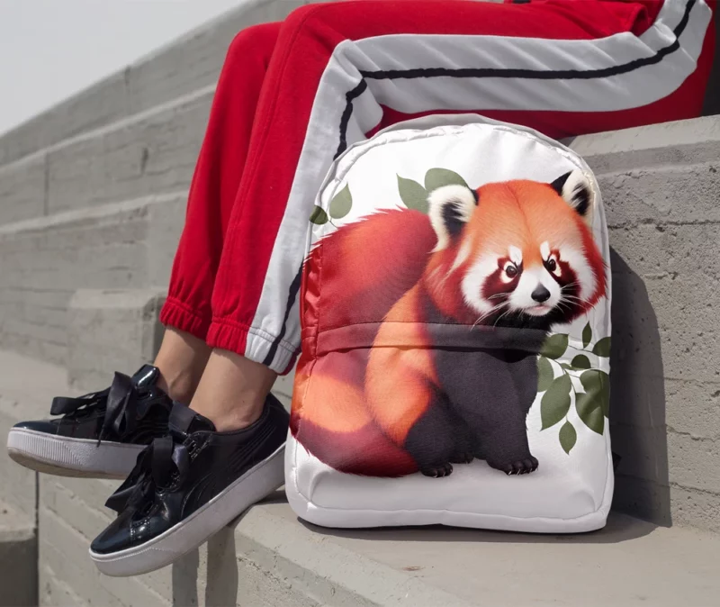 Happy Panda with a Joyful Demeanor Minimalist Backpack 1