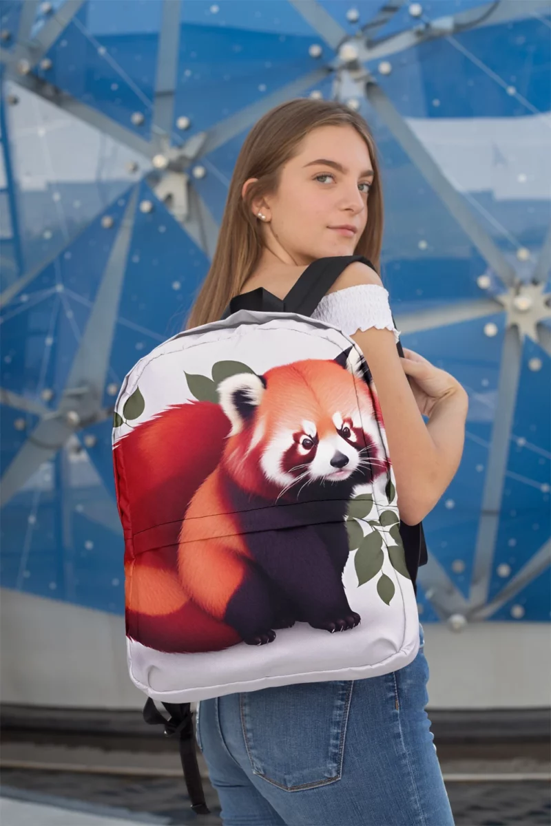 Happy Panda with a Joyful Demeanor Minimalist Backpack 2