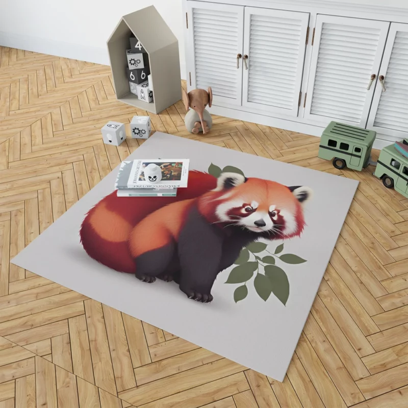 Happy Panda with a Joyful Demeanor Rug 1