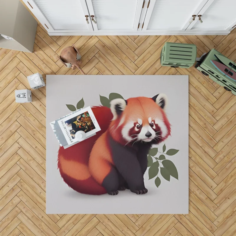 Happy Panda with a Joyful Demeanor Rug