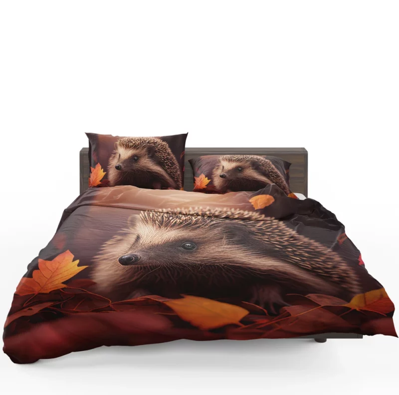 Hedgehog in Autumn Forest Bedding Set 1