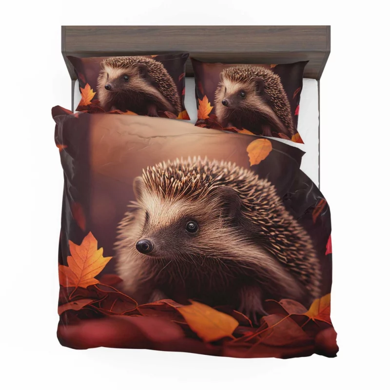 Hedgehog in Autumn Forest Bedding Set 2