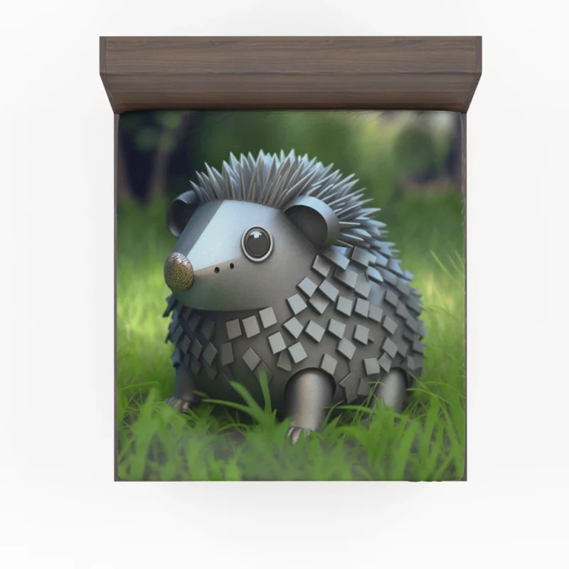 Hedgehog in Pokemon-Style Steel Fitted Sheet