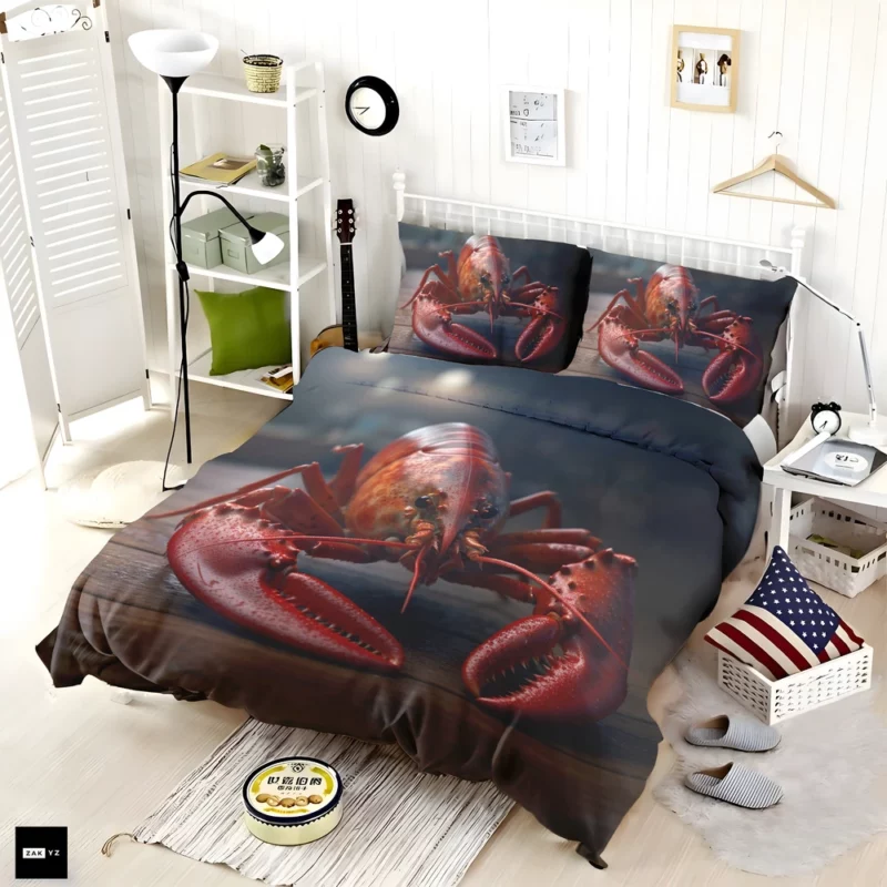 High Quality Lobster Photo Bedding Set