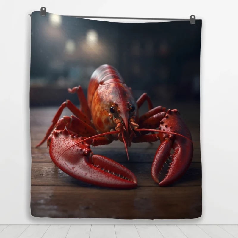 High Quality Lobster Photo Quilt Blanket 1