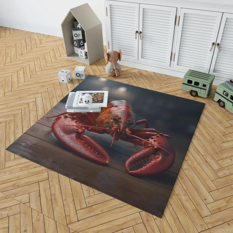 High Quality Lobster Photo Rug 1