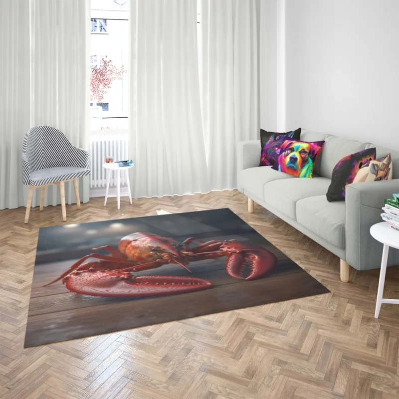 High Quality Lobster Photo Rug 2