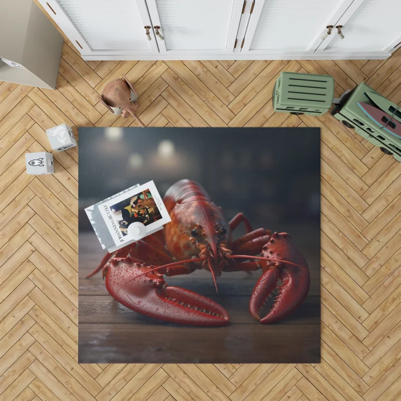 High Quality Lobster Photo Rug